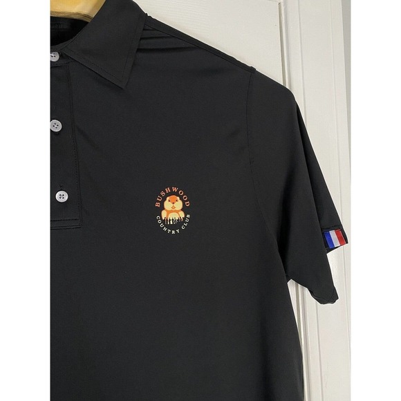 USAG U Suck at Golf Mens Performance Stretch Polo Shirt Size Large Black‎ - Picture 5 of 9
